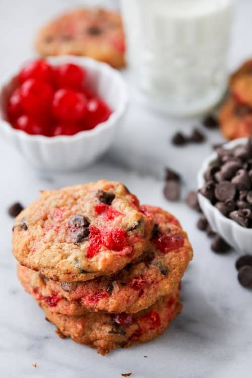 Cherry Coconut Chocolate Chip Cookies My Baking Addiction