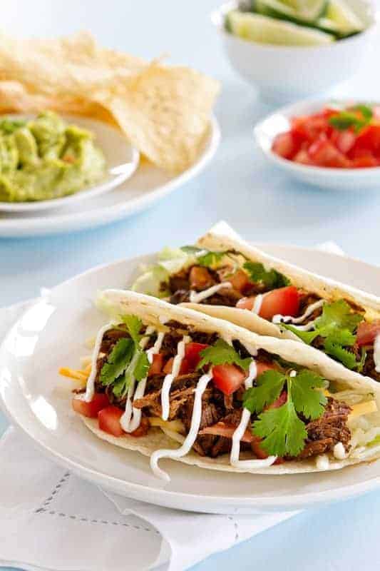 Chipotle Style Barbacoa can be used for so many things. Tacos, quesadillas, or burritos.