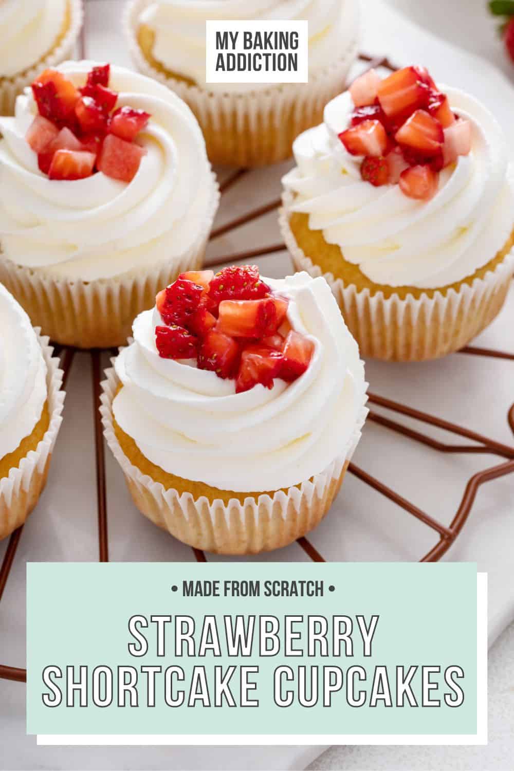 Strawberry Shortcake Cupcakes My Baking Addiction