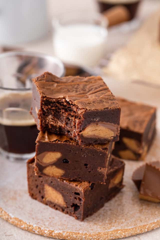 Peanut Butter Cup Brownies - My Baking Addiction