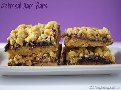 Oatmeal Jam Bars 