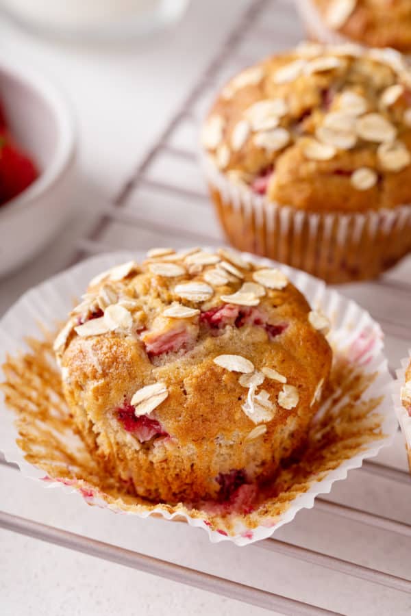 Strawberry Banana Muffins | My Baking Addiction