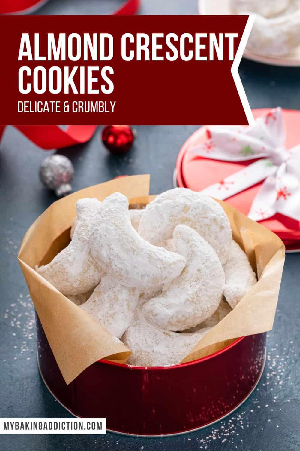 Crescent Almond Sugar Cookies Recipe 9852