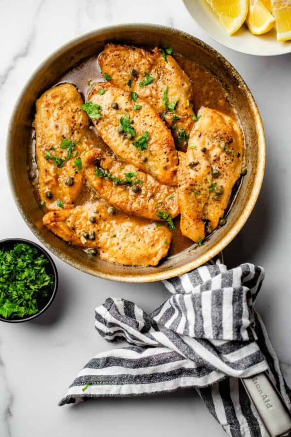 Chicken Piccata: Easy Dinner Recipe | My Baking Addiction