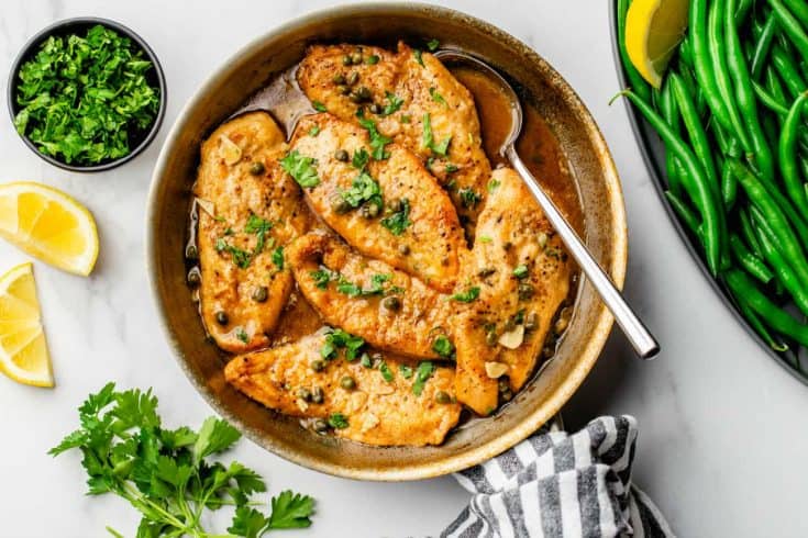 Chicken Piccata: Easy Dinner Recipe | My Baking Addiction