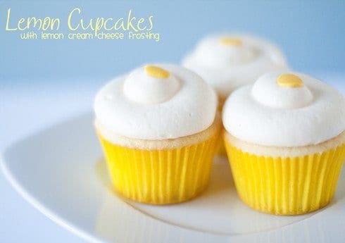 Lemon Cupcakes With Lemon Cream Cheese Frosting My Baking Addiction