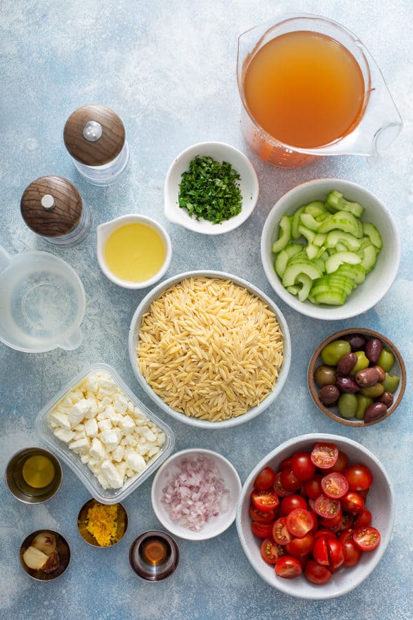 Greek Orzo Salad Recipe - My Baking Addiction