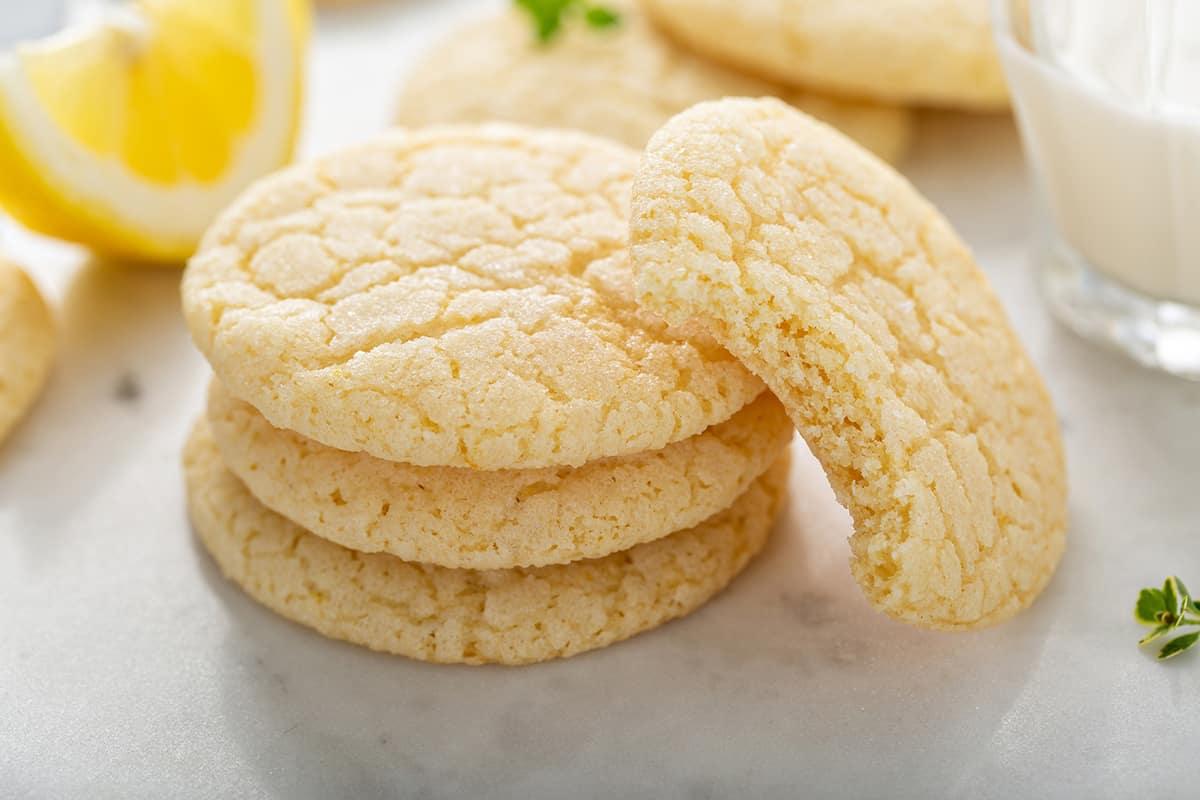 Soft Lemon Sugar Cookies