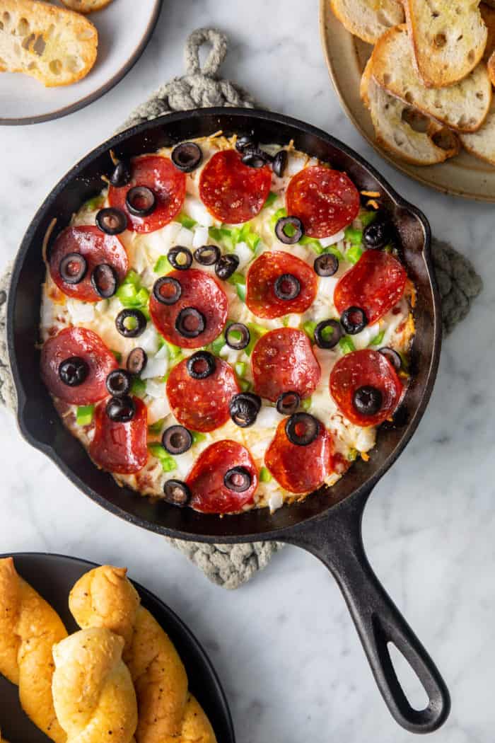 White Pizza Dip with Pepperoni - Plain Chicken
