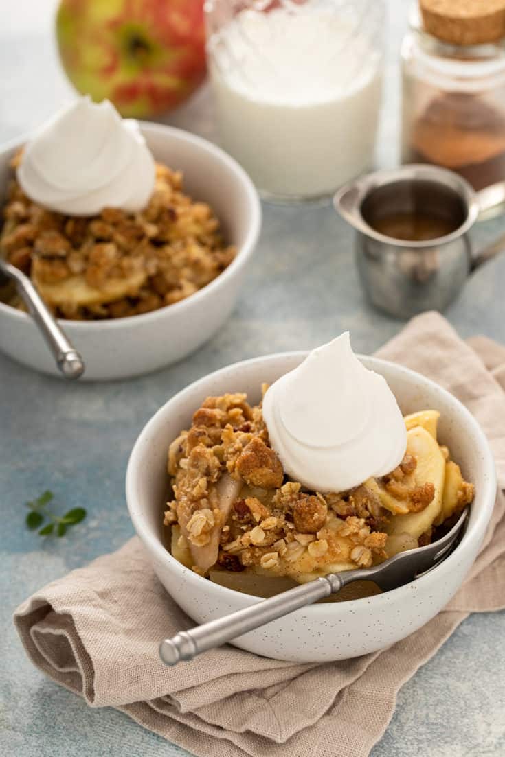 Apple Pear Crisp Recipe My Baking Addiction