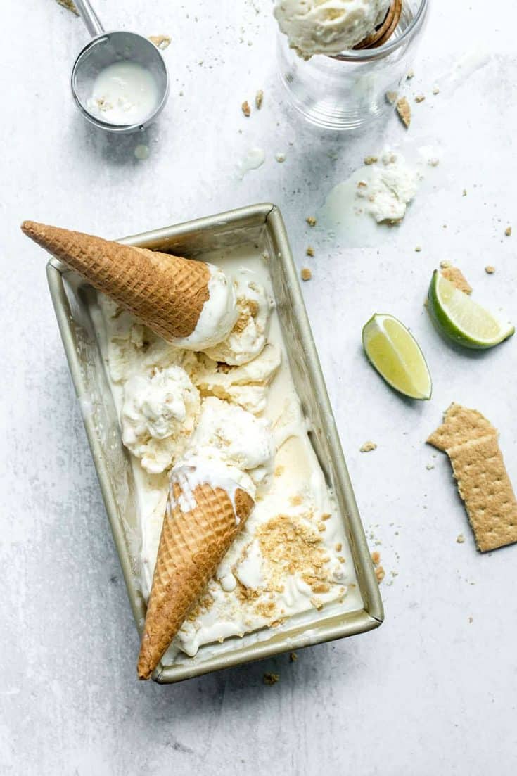 Easy Key Lime Pie Ice Cream | My Baking Addiction