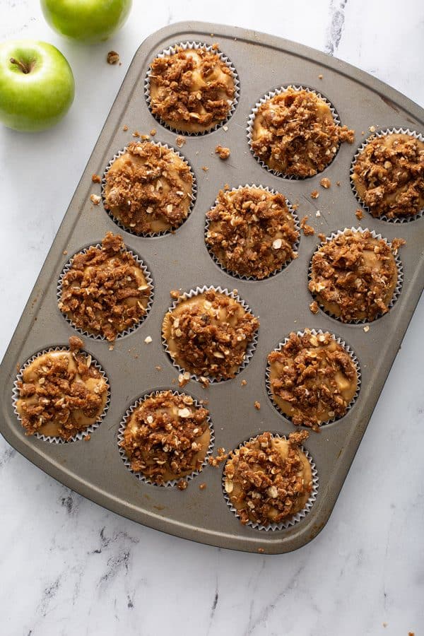 Apfel-Zimt-Muffins mit Streusel-Topping / Meine Backsucht | TJMBB