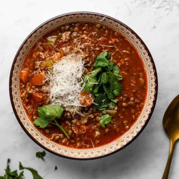 Sausage and Lentil Soup | My Baking Addiction