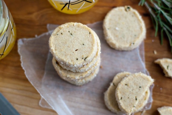 Lemon Sage Shortbread Cookies Recipe