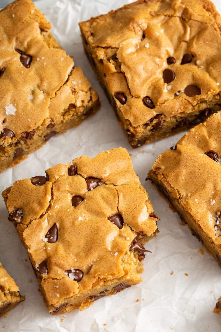 Chocolate Chip Blondies Recipe My Baking Addiction 