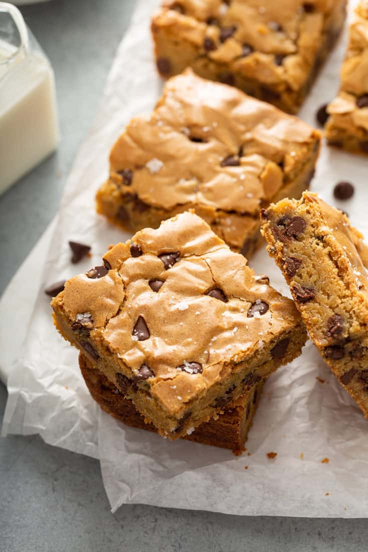 Chocolate Chip Blondies - My Baking Addiction