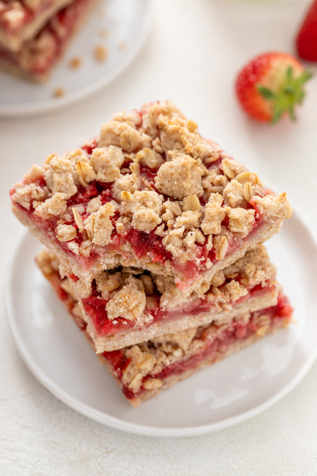 Strawberry Oatmeal Bars Recipe | My Baking Addiction