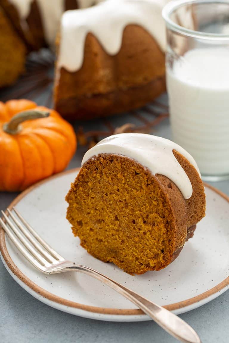 Pumpkin Bundt Cake with Cream Cheese Frosting | My Baking Addiction