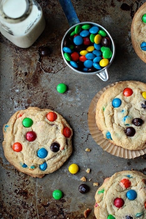 Giant M&M Cookies  My Baking Addiction