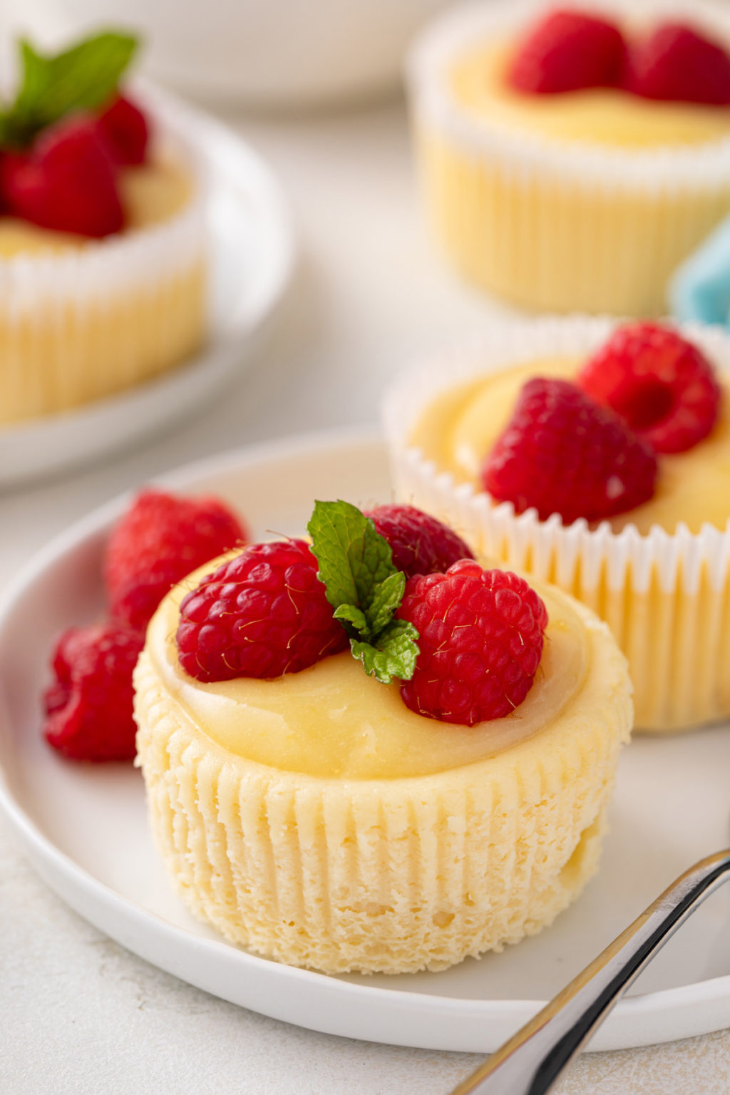 Mini Lemon Cheesecakes | My Baking Addiction