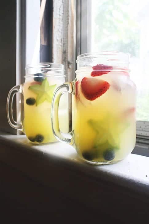 Red White and Blue Sangria | My Baking Addiction
