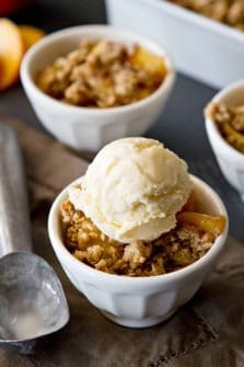 Peach Crisp | My Baking Addiction