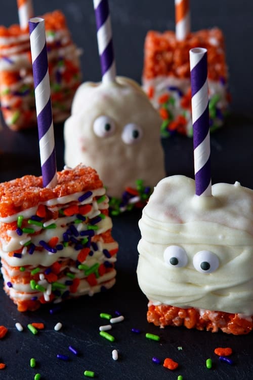 Halloween Marshmallow Treats | My Baking Addiction
