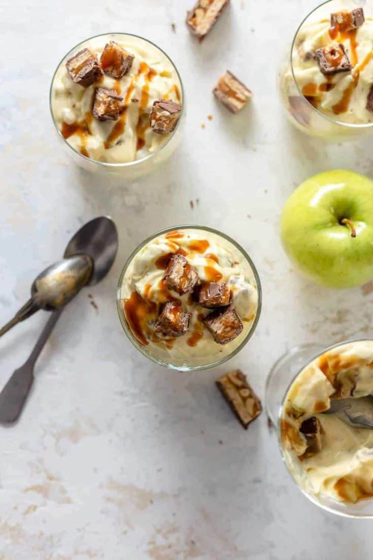 Snickers Caramel Apple Salad My Baking Addiction