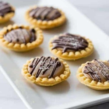 Mini Salted Caramel Chocolate Pies | My Baking Addiction