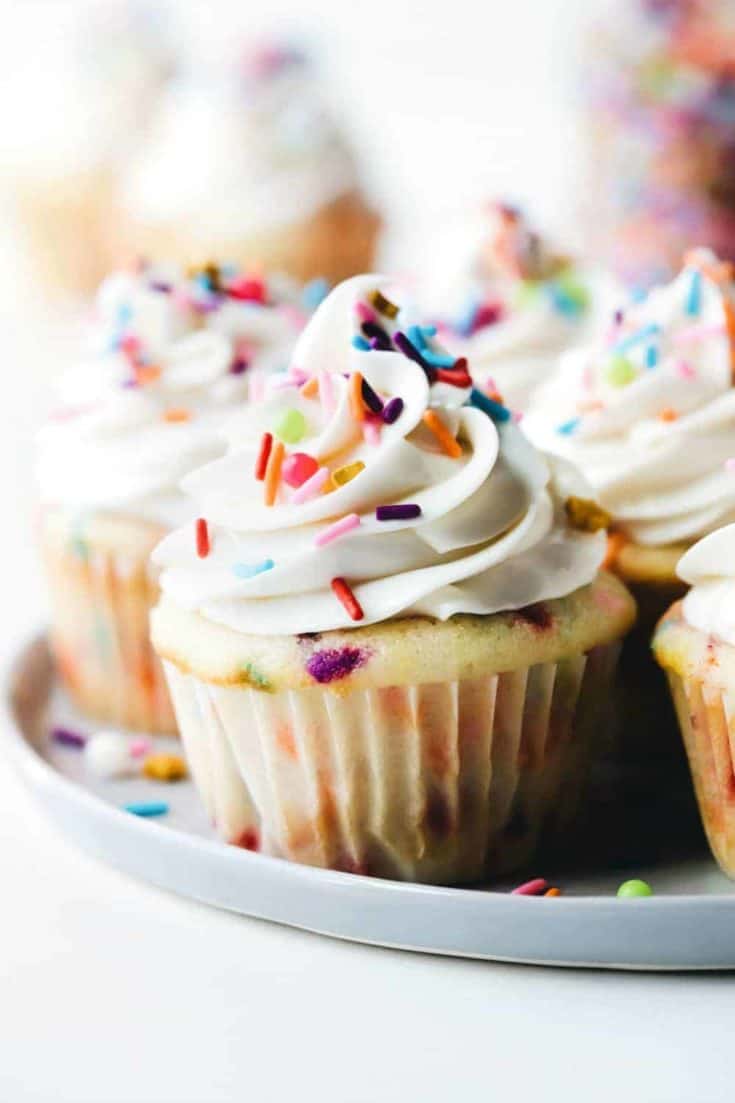 Homemade Funfetti Cupcakes | My Baking Addiction