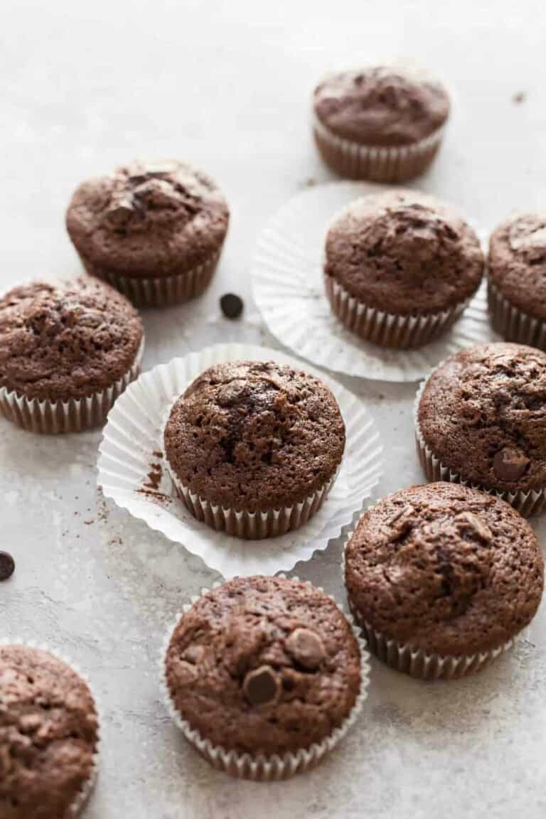 Double Chocolate Zucchini Muffins | My Baking Addiction