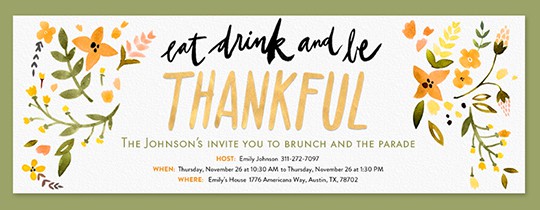 Thanksgiving Dinner Invitations Ideas 10