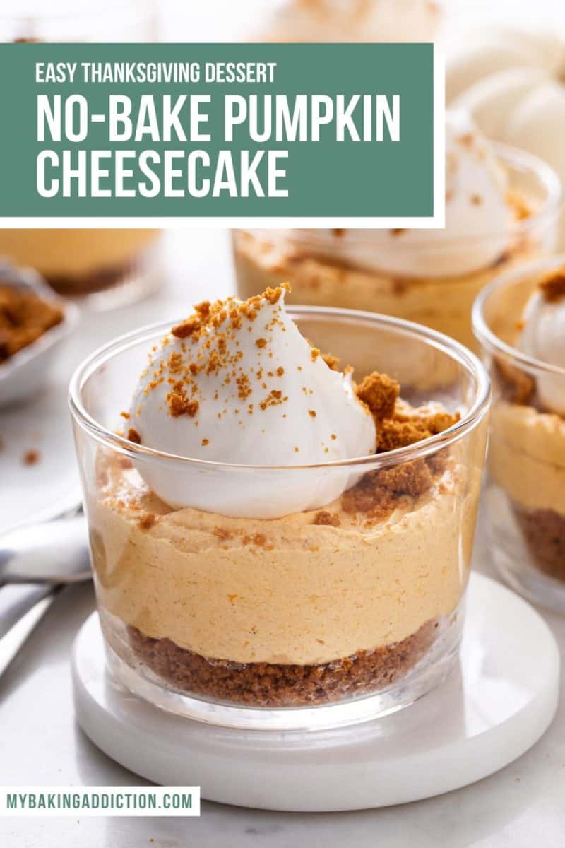 No Bake Pumpkin Cheesecake - My Baking Addiction