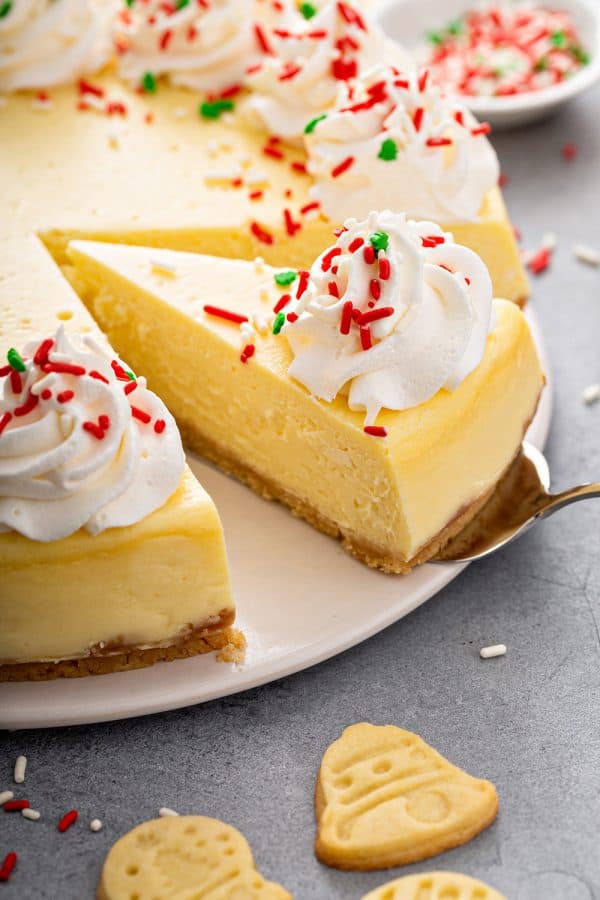 Sugar Cookie Cheesecake - My Baking Addiction