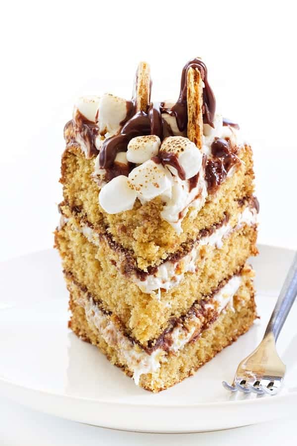 S'mores Cakes has all the flavors and textures of your campfire favorite - in cake form. We absolutely loved this cake and are convinced it will become one of your new favorites!