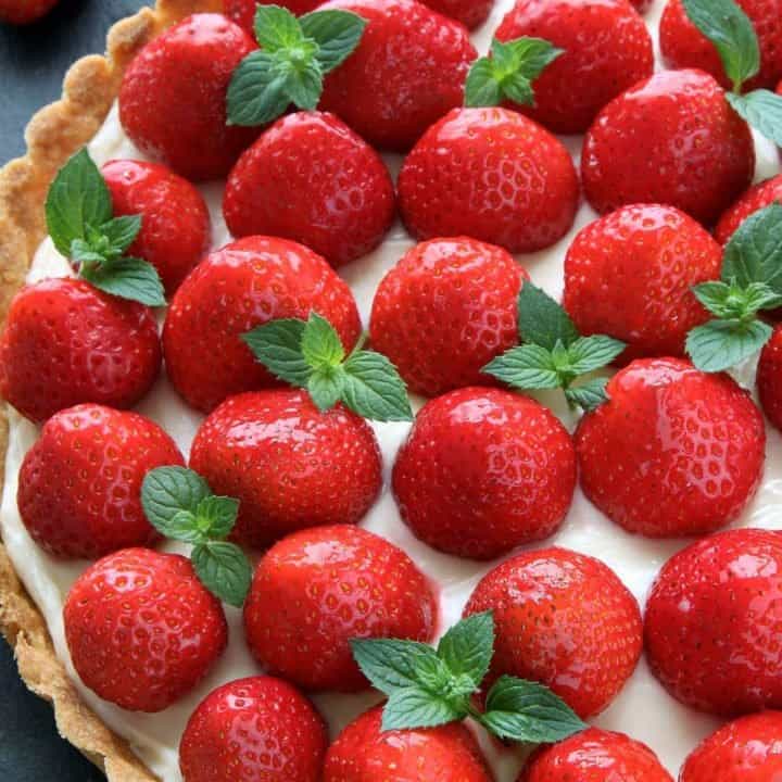 Strawberry Cream Cheese Tart - My Baking Addiction