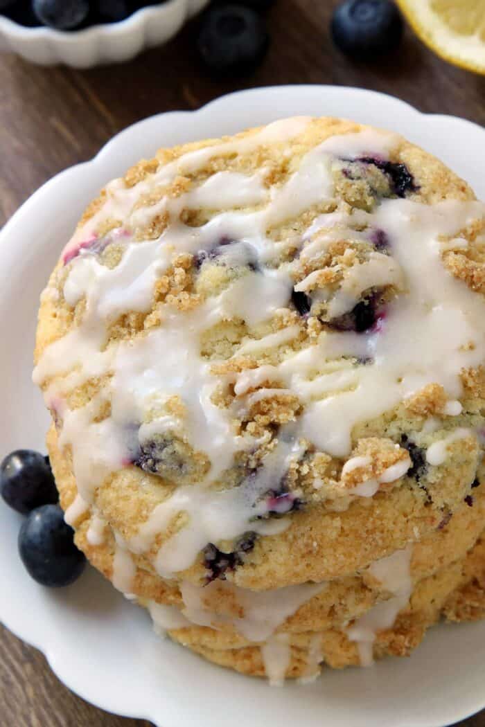 Blueberry Muffin Top Cookies - My Baking Addiction