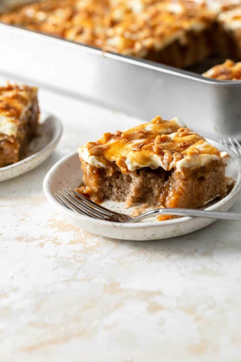 Caramel Apple Poke Cake My Baking Addiction