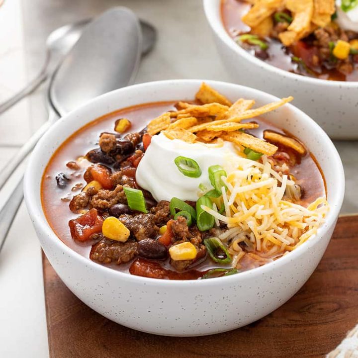 Crockpot taco rice soup (& VIDEO!) - Soup Made from Leftovers