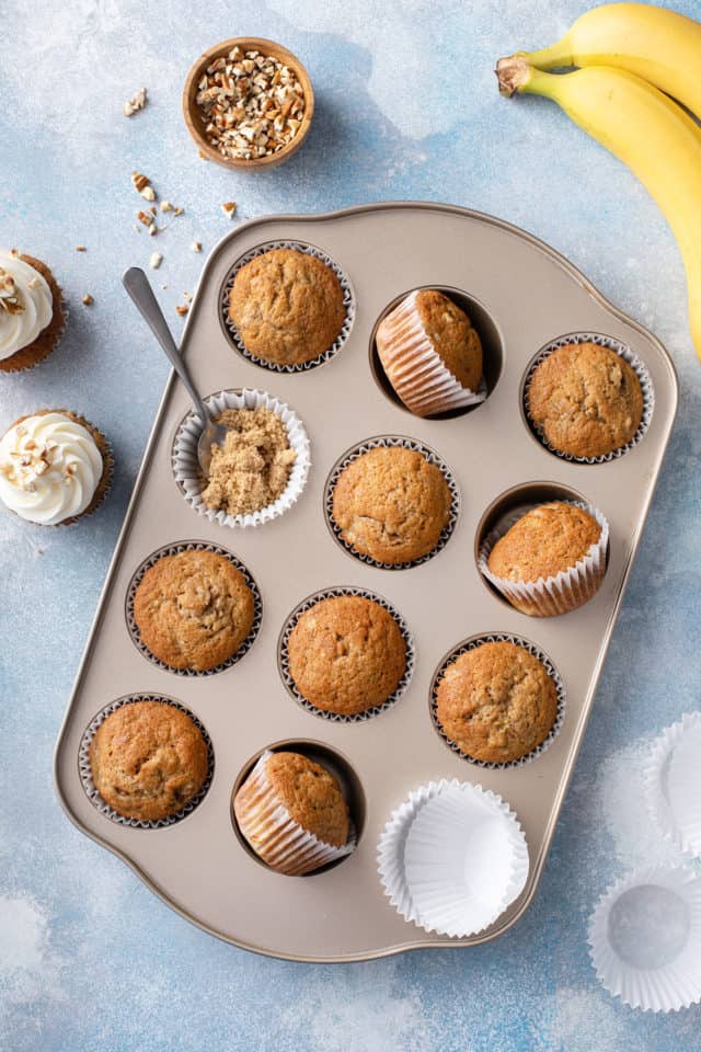 Unfrosted Banana Cupcakes 640x960 