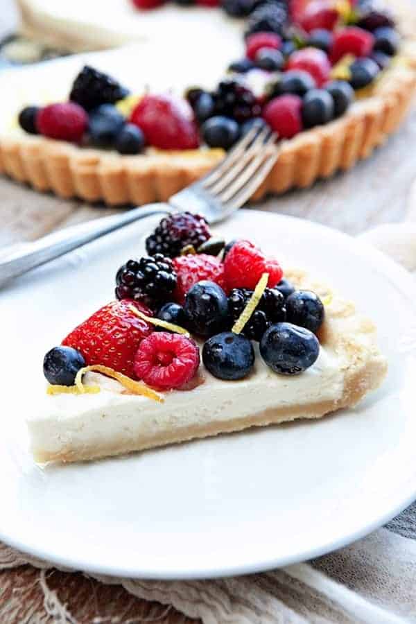 Lemon Berry Mascarpone Tart - My Baking Addiction