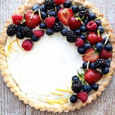 Lemon Berry Mascarpone Tart - My Baking Addiction