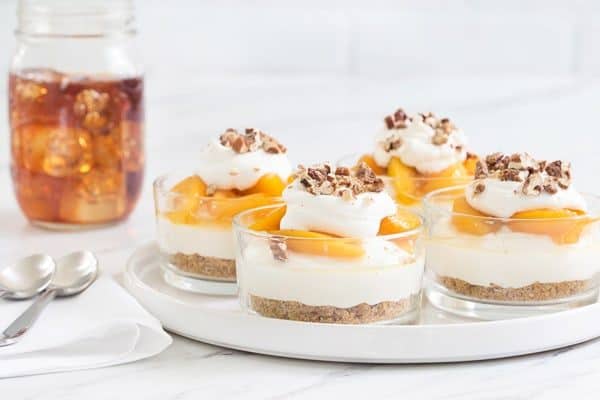 No Bake Peach Cheesecake - My Baking Addiction