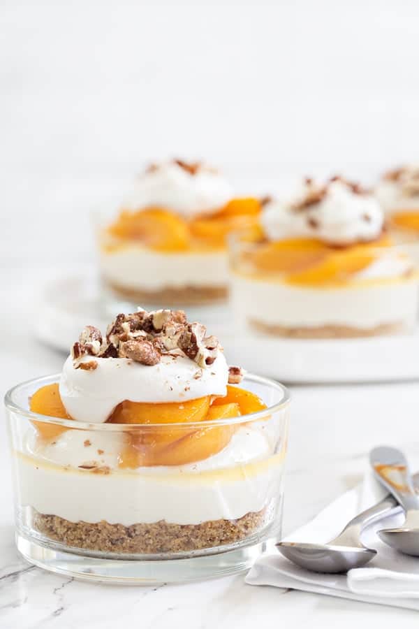 No Bake Peach Cheesecake Picture - My Baking Addiction