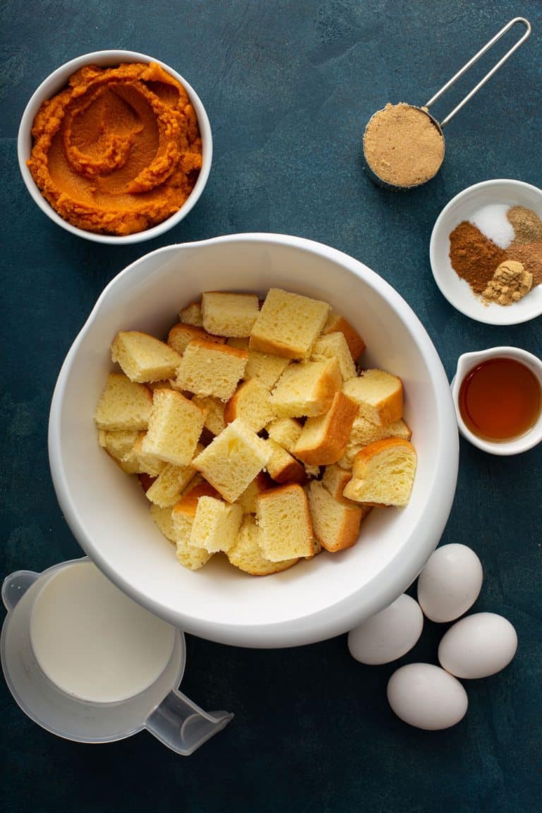 Pumpkin Bread Pudding - My Baking Addiction