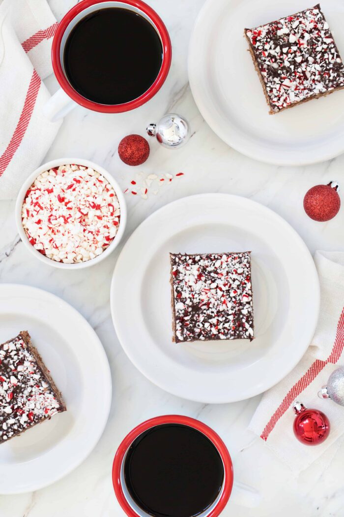 Chocolate Peppermint Scotcheroos are a fun and festive spin on a classic no-bake dessert. Perfect for the holidays season!