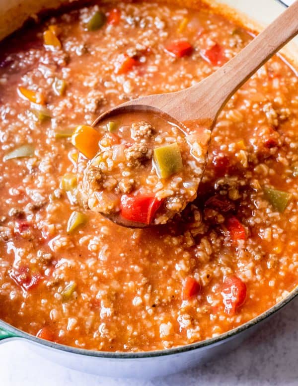 Stuffed Pepper Soup - My Baking Addiction