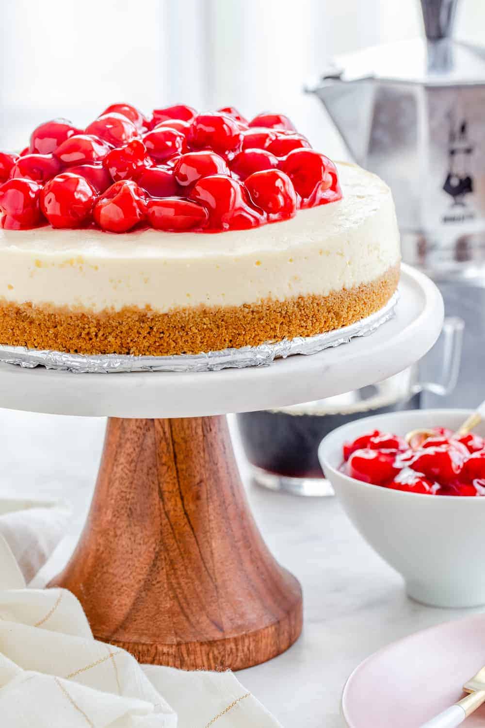 Instant Pot Cheesecake comes together with ease. This recipe is delicious and foolproof!
