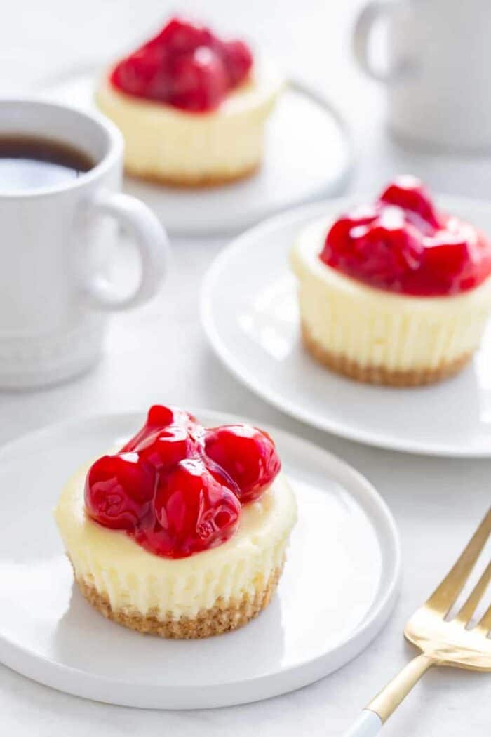 Mini Cherry Almond Cheesecakes My Baking Addiction 1191