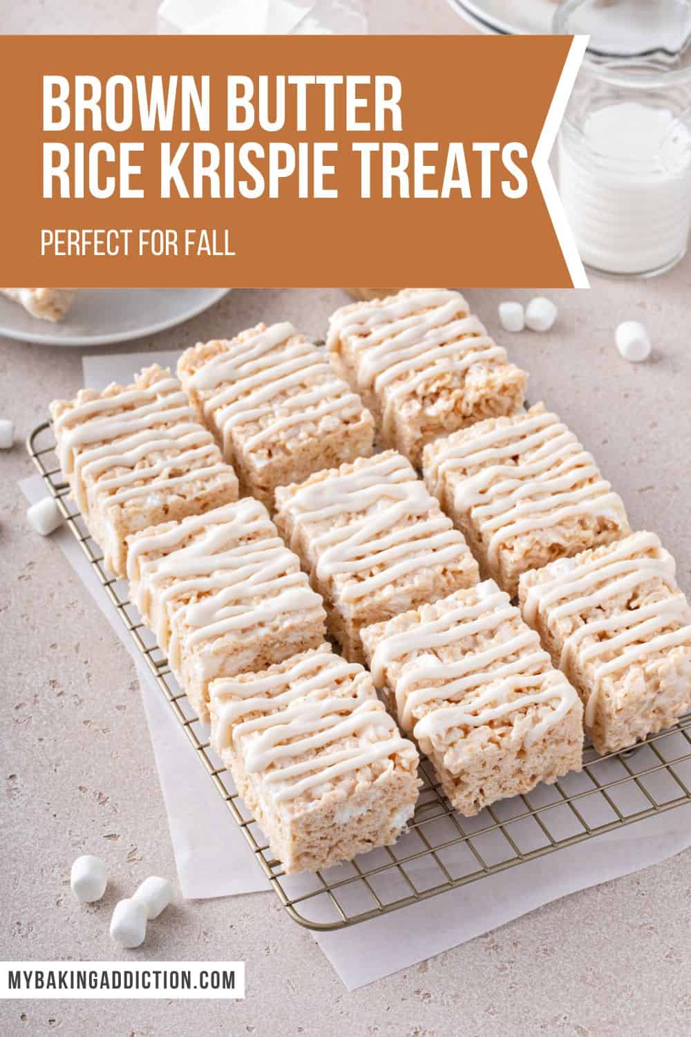 Brown Butter Rice Krispie Treats - My Baking Addiction